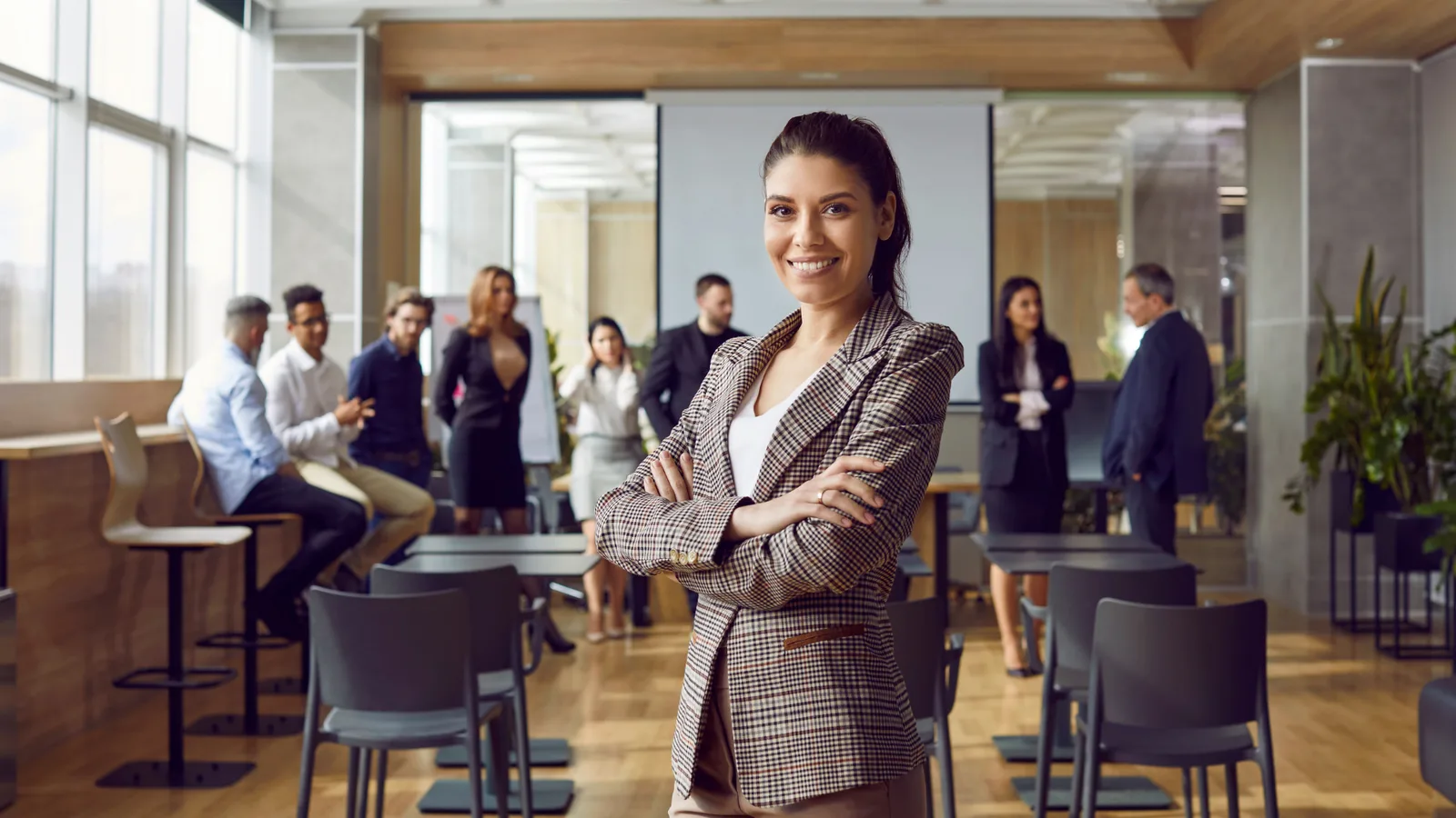 Equipe em treinamento de compliance